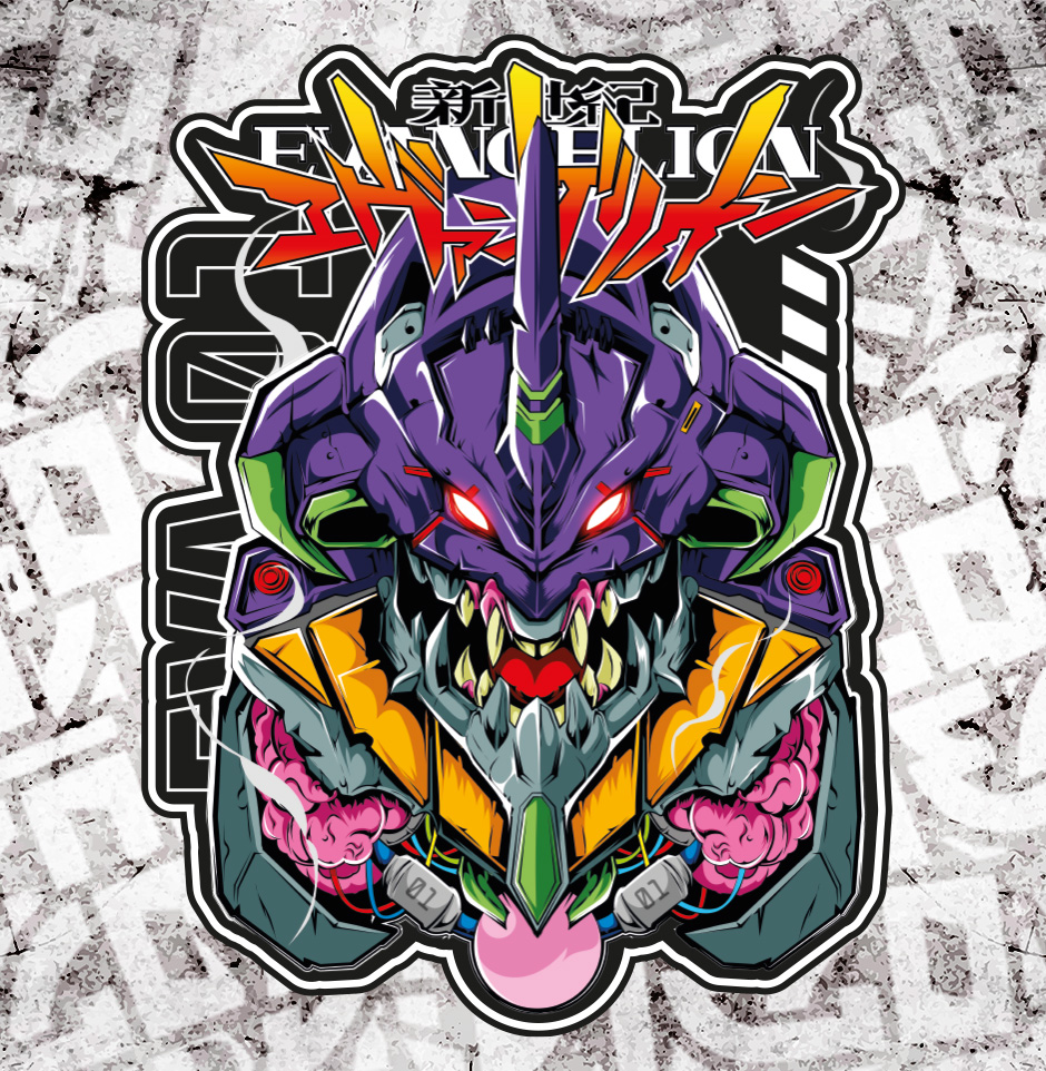 Sticker EVA 01 - Edición Evangelion